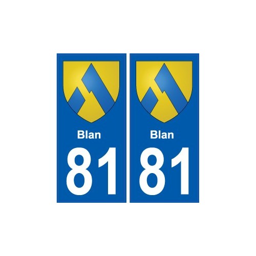 81 Graulhet blason autocollant plaque stickers ville