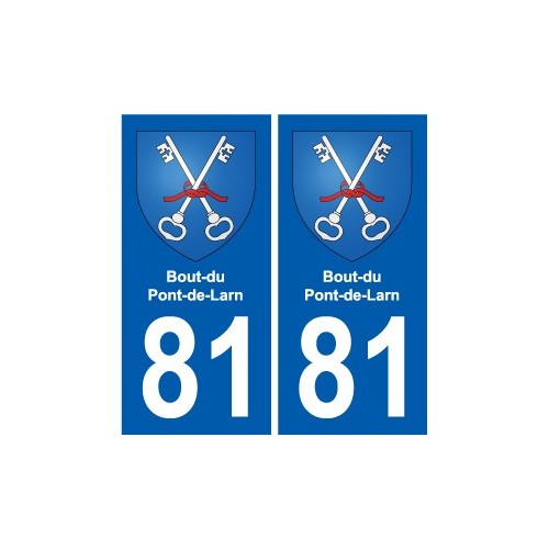 81 Graulhet blason autocollant plaque stickers ville