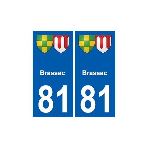 81 Graulhet blason autocollant plaque stickers ville