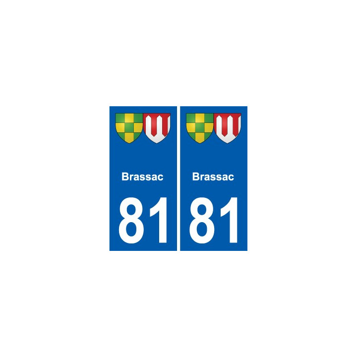 81 Graulhet blason autocollant plaque stickers ville
