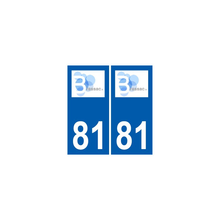 81 Graulhet logo aufkleber typenschild aufkleber stadt