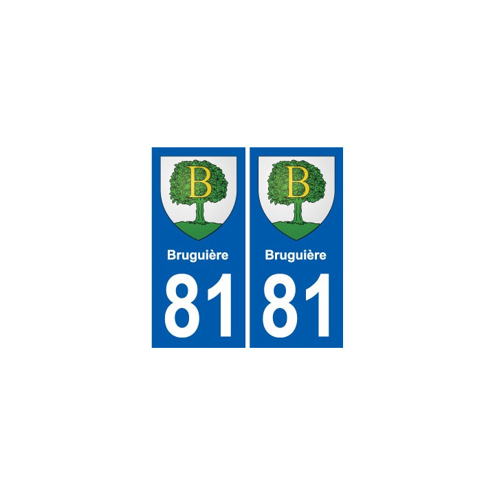 81 Graulhet blason autocollant plaque stickers ville