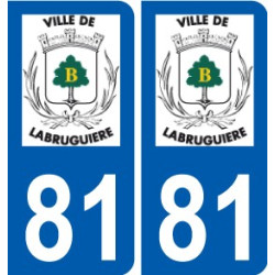 81 Graulhet logo adesivo piastra adesivi città