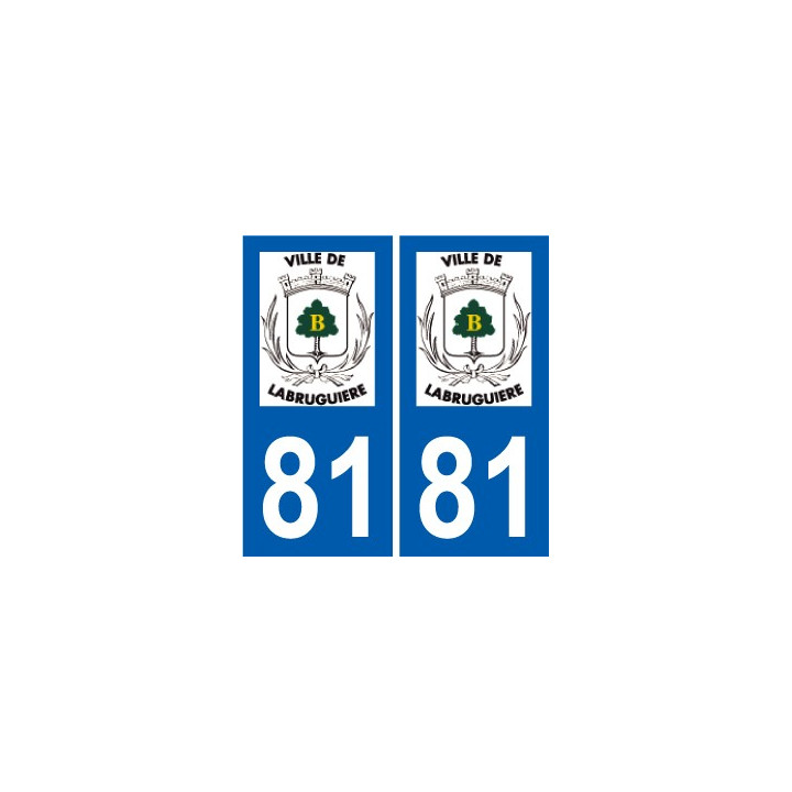 81 Graulhet logo aufkleber typenschild aufkleber stadt