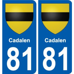 81 Graulhet stemma adesivo piastra adesivi città