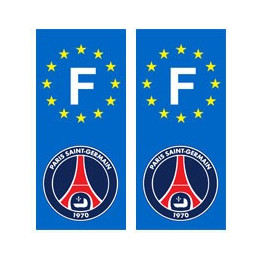 PSG Paris Foot F autocollant plaque