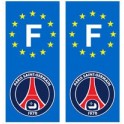 PSG Paris Football F sticker plate