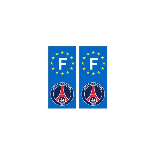 PSG Paris Foot F autocollant plaque