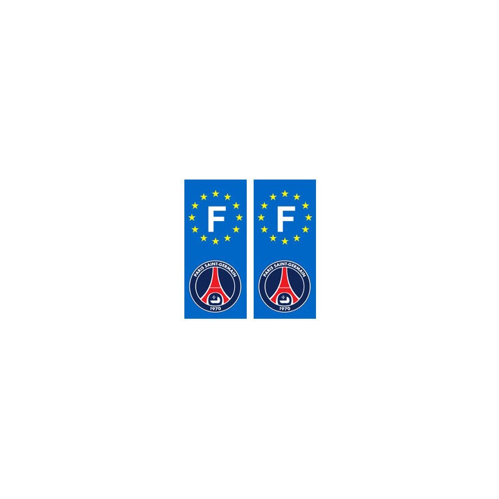 PSG Paris Foot F autocollant plaque