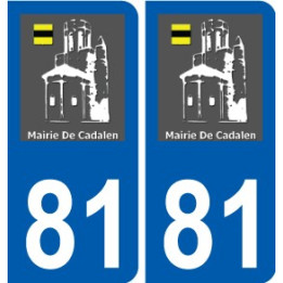 81 Graulhet logo sticker plate stickers city