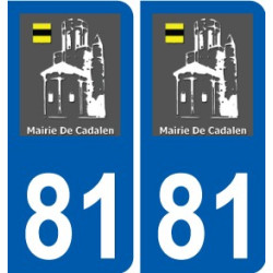 81 Graulhet logo adesivo piastra adesivi città