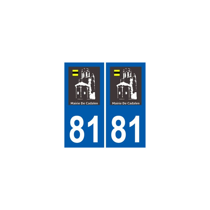 81 Graulhet logo autocollant plaque stickers ville