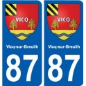 87 Panazol blason autocollant plaque stickers ville