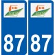 87 Panazol logotipo de la etiqueta engomada de la placa de pegatinas de la ciudad