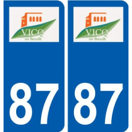 87 Panazol logo autocollant plaque stickers ville