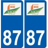 87 Panazol logo autocollant plaque stickers ville