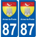 87 Panazol blason autocollant plaque stickers ville