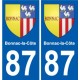 87 Panazol coat of arms sticker plate stickers city