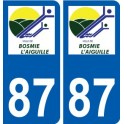 87 Panazol logo autocollant plaque stickers ville