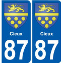 87 Panazol blason autocollant plaque stickers ville
