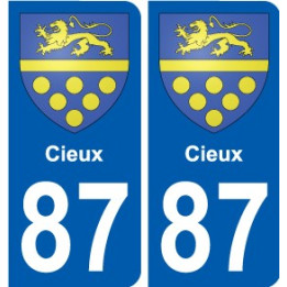 87 Panazol coat of arms sticker plate stickers city