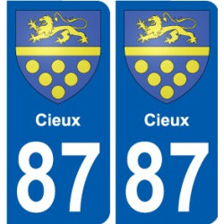 87 Panazol blason autocollant plaque stickers ville