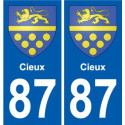 87 Panazol blason autocollant plaque stickers ville