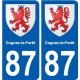 87 Panazol wappen aufkleber typenschild aufkleber stadt