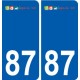 87 Panazol logo autocollant plaque stickers ville