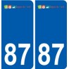 87 Panazol logo autocollant plaque stickers ville