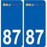 87 Panazol logotipo de la etiqueta engomada de la placa de pegatinas de la ciudad
