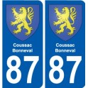 87 Panazol coat of arms sticker plate stickers city