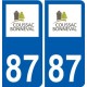 87 Panazol logo autocollant plaque stickers ville