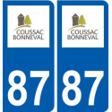 87 Panazol logotipo de la etiqueta engomada de la placa de pegatinas de la ciudad