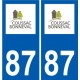 87 Panazol logo autocollant plaque stickers ville