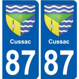 87 Panazol coat of arms sticker plate stickers city