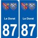 87 Panazol blason autocollant plaque stickers ville
