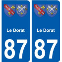 87 Panazol coat of arms sticker plate stickers city