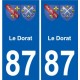 87 Panazol escudo de armas de la etiqueta engomada de la placa de pegatinas de la ciudad