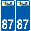 87 Panazol logo autocollant plaque stickers ville