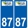 87 Panazol logo autocollant plaque stickers ville
