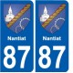 87 Panazol blason autocollant plaque stickers ville