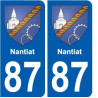 87 Panazol escudo de armas de la etiqueta engomada de la placa de pegatinas de la ciudad