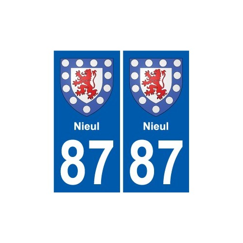 87 Panazol coat of arms sticker plate stickers city