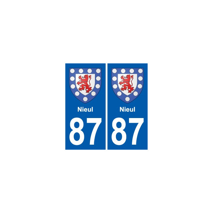 87 Panazol blason autocollant plaque stickers ville