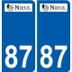 87 Panazol logo autocollant plaque stickers ville