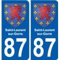 87 Panazol blason autocollant plaque stickers ville