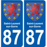 87 Panazol blason autocollant plaque stickers ville