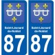 87 Panazol coat of arms sticker plate stickers city