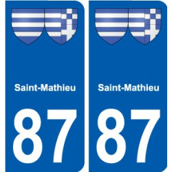 87 Panazol coat of arms sticker plate stickers city